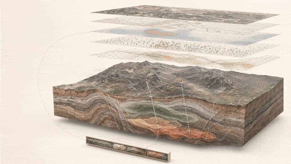 Open-pit mining landscape