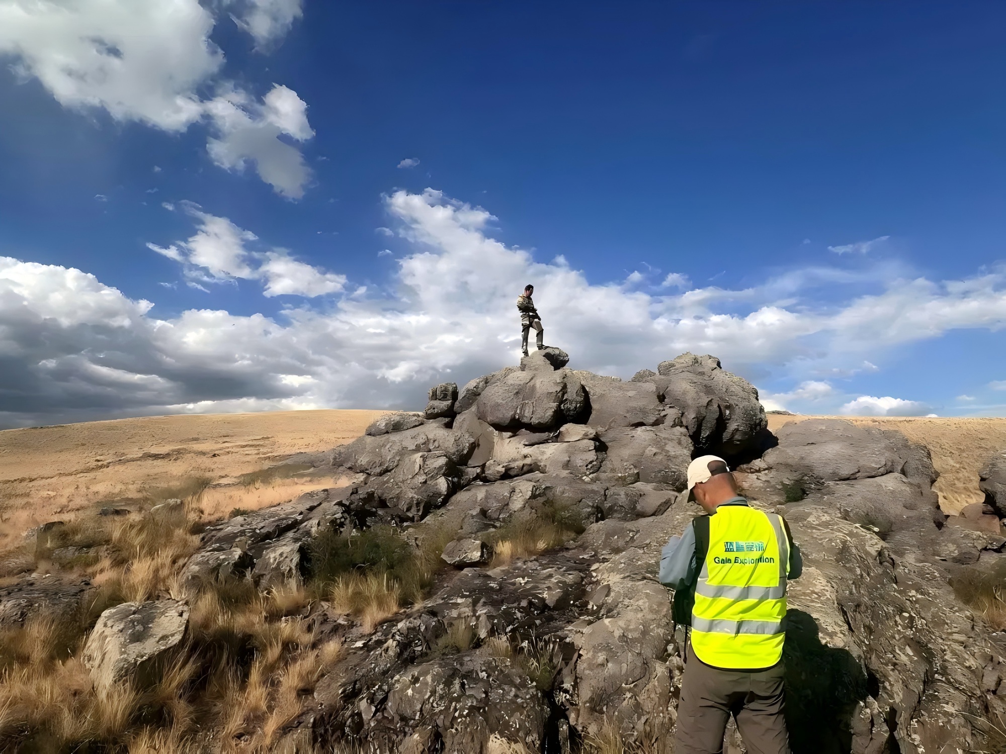Gaia Exploration geologists carrying out field investigation.