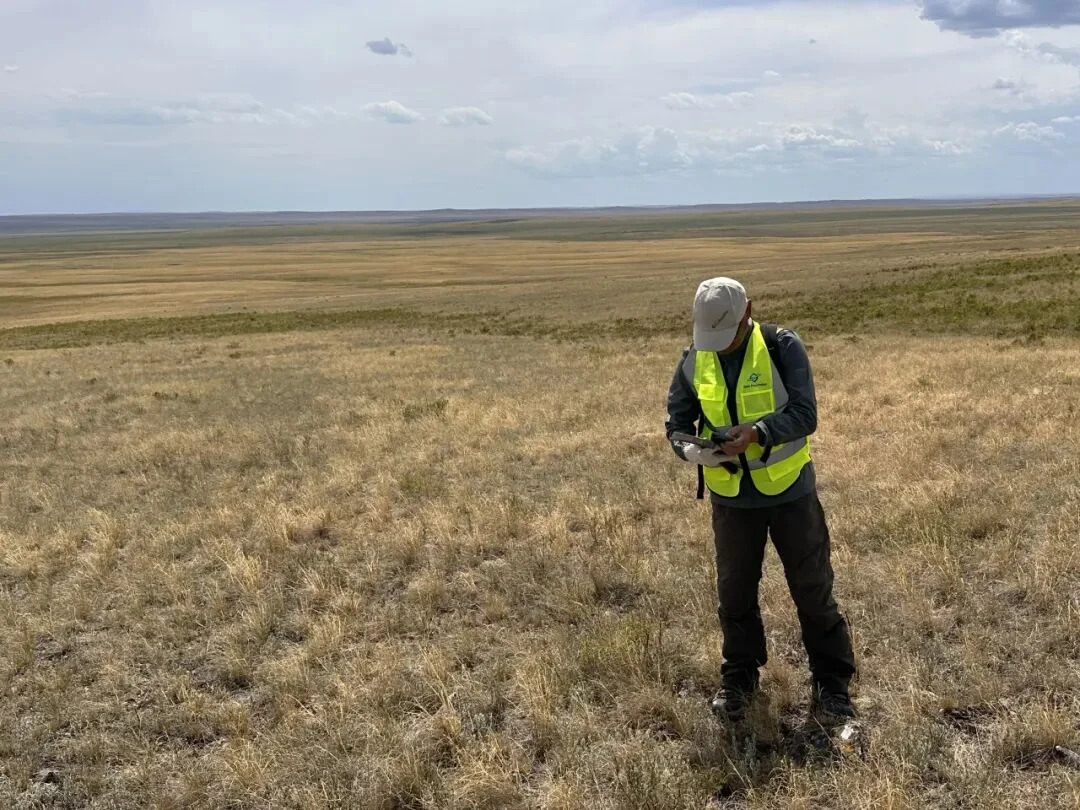 A GAIA geologist conducts field observations and validates model-generated hypotheses.