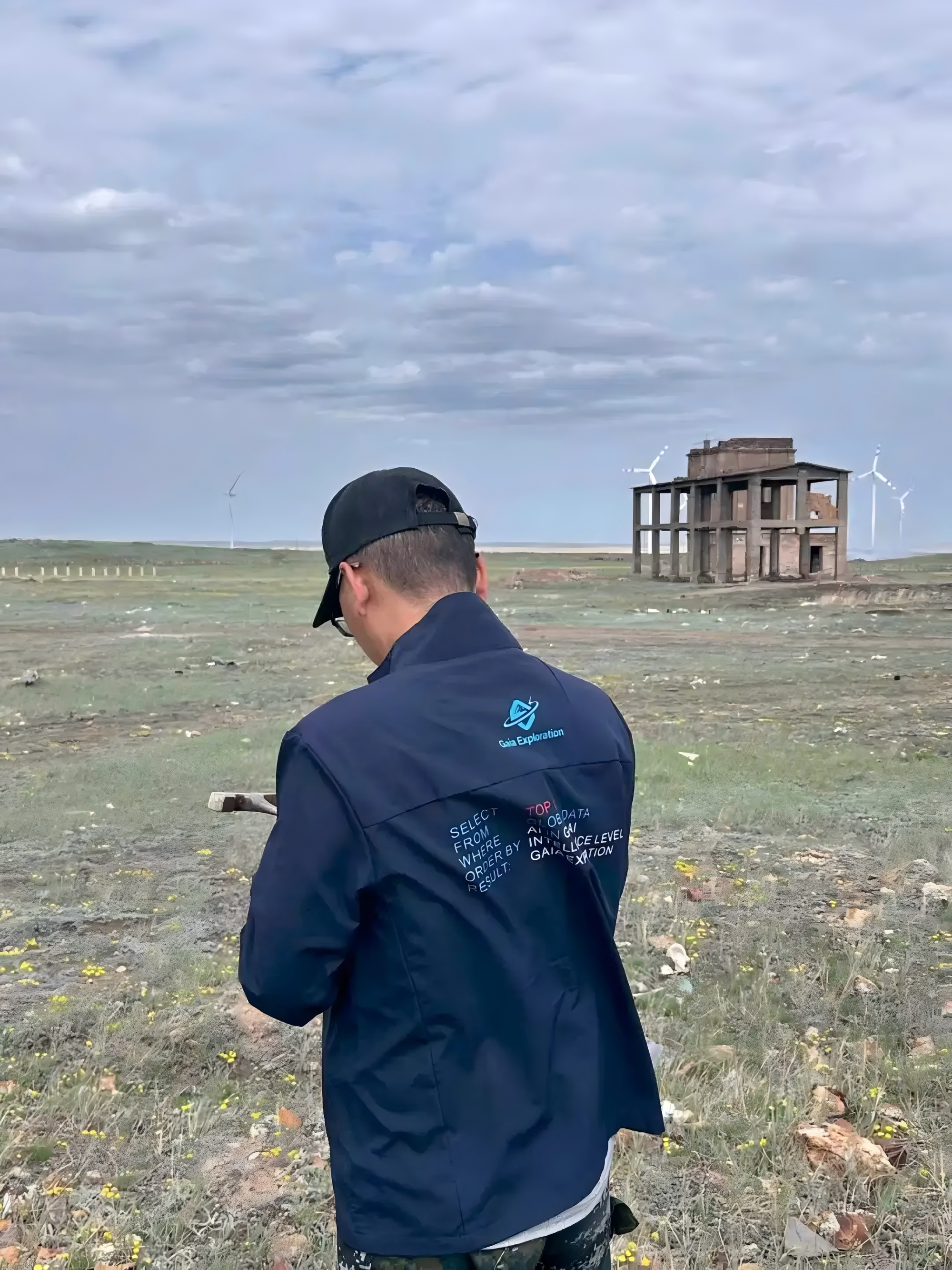 A GAIA geologist conducting field work in Kazakhstan.
