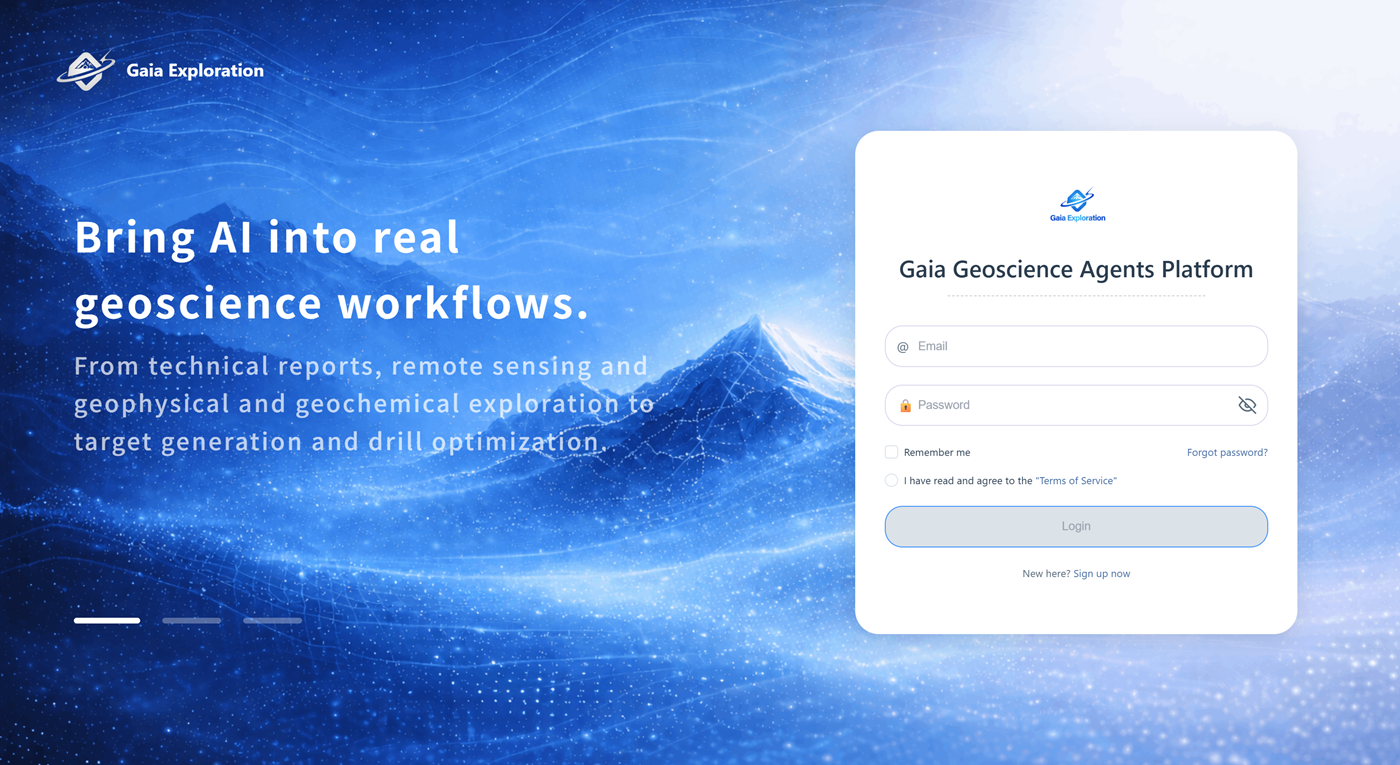 Gaia Geoscience Agent Platform