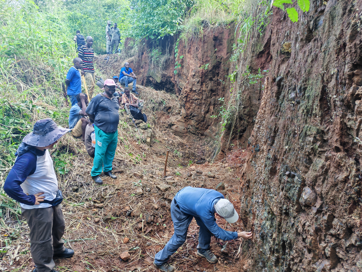 GAIA geologists reviewing and validating targets in Mozambique